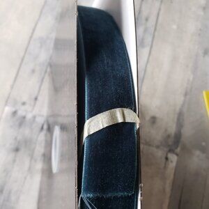 NWT - Rachel Zoe Blue Green Decorative Velvet Ribbon 50 yards by 1inch